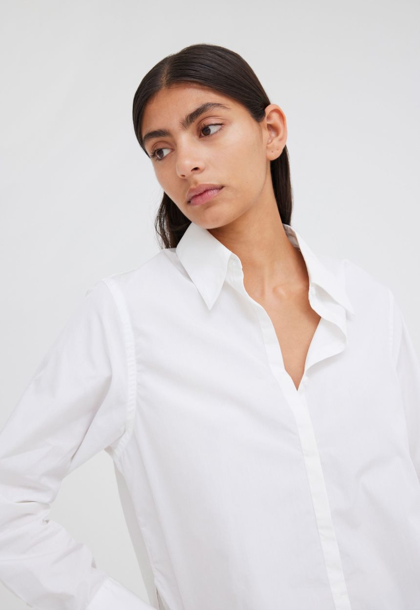 Jac + Jack Pac Cotton Shirt - White